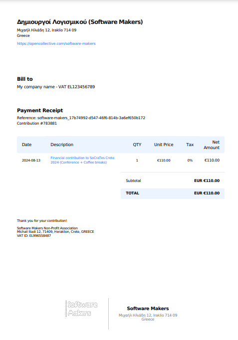 Invoice Example